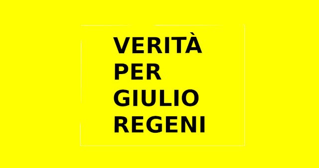 Verità per Giulio Regeni